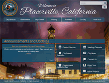 Tablet Screenshot of cityofplacerville.org